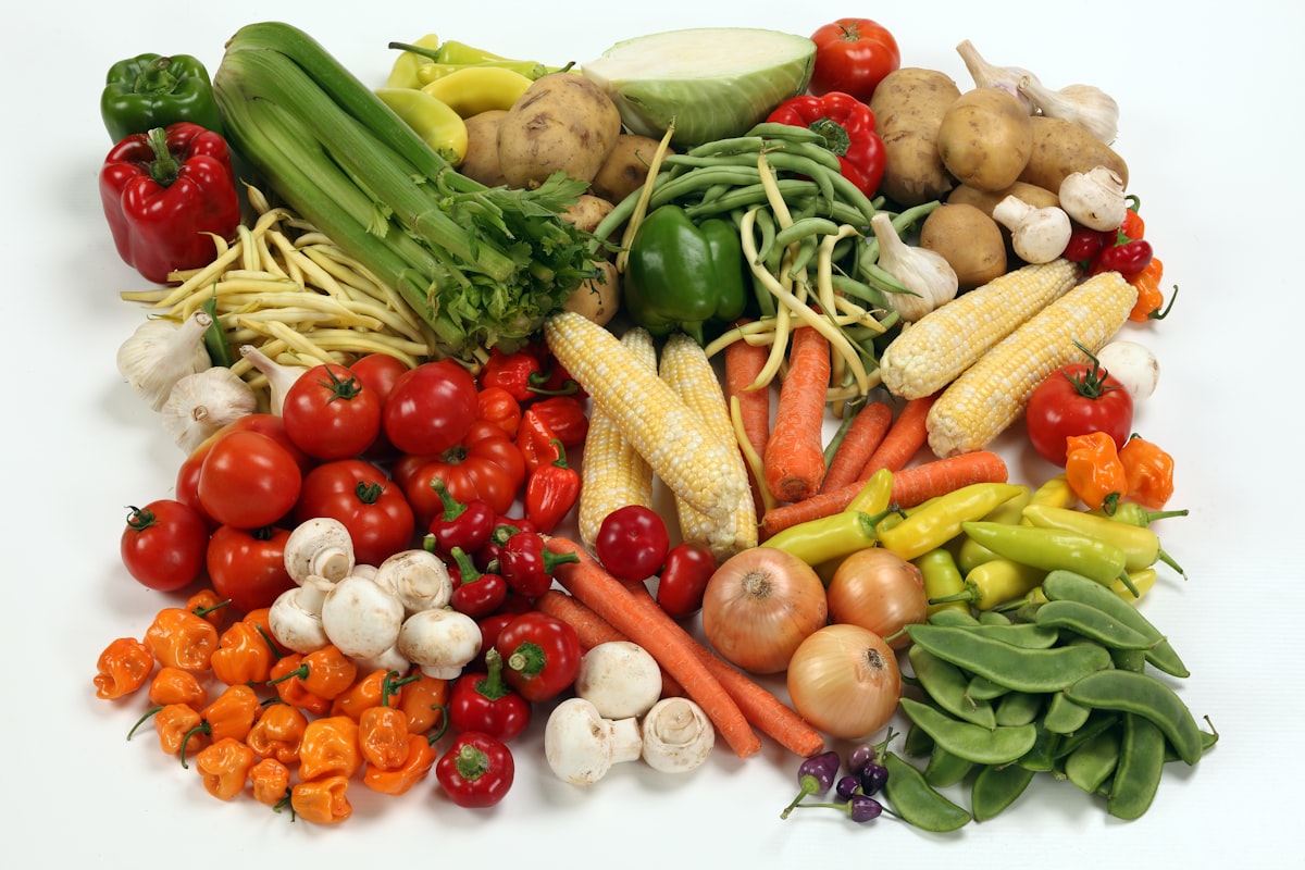 Nutrient-rich legume and grain bowl with colorful vegetables